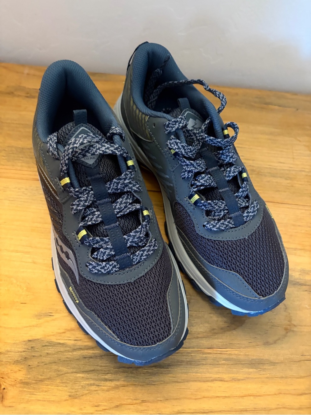 Adidas! Women’s size 8! 
Navy Athletic Trail Running Shoes